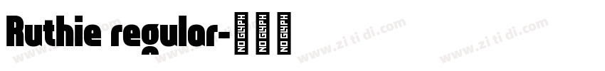 Ruthie regular字体转换